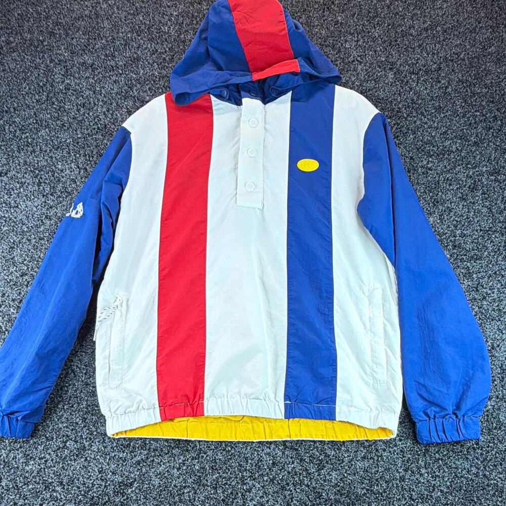 Canterbury of New Zealand Men’s S Hooded Snap/Zip Striped Windbreaker QA008767